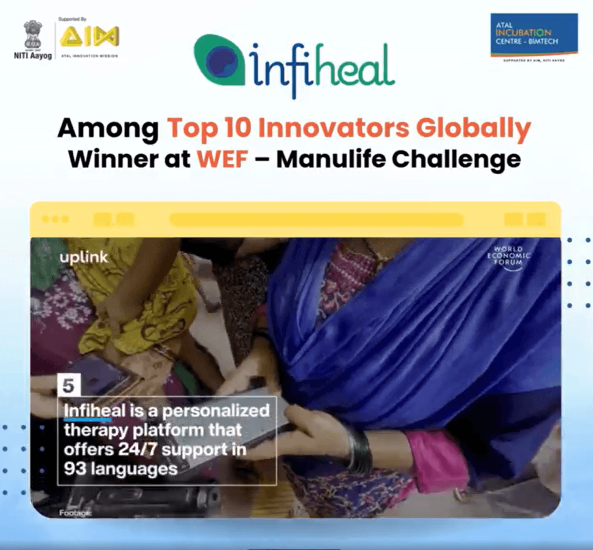 Infiheal Selected as Global Winner in UpLink's Innovating for Asia Challenge