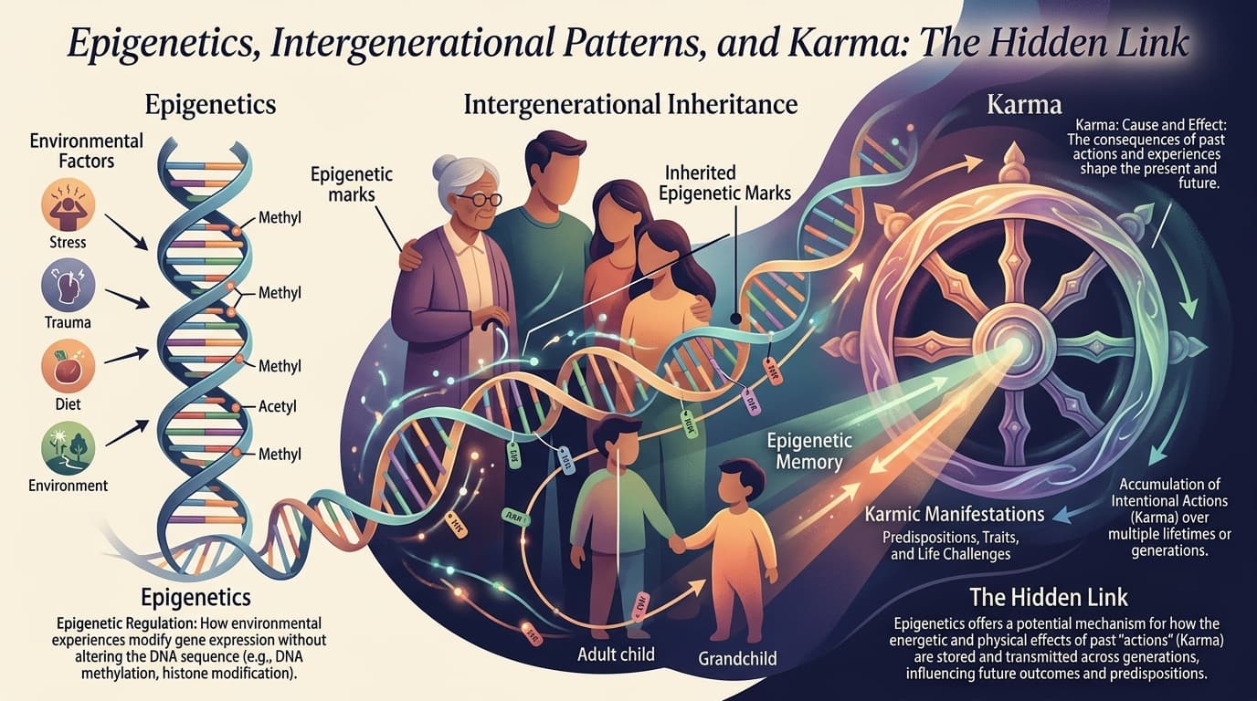 Epigenetics, Intergenerational Patterns and Karma: The Hidden Link