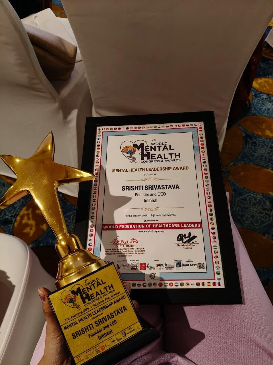 Healo Recognised at the World Mental Health & Wellness Congress, World CSR Day & Awards - Image 2